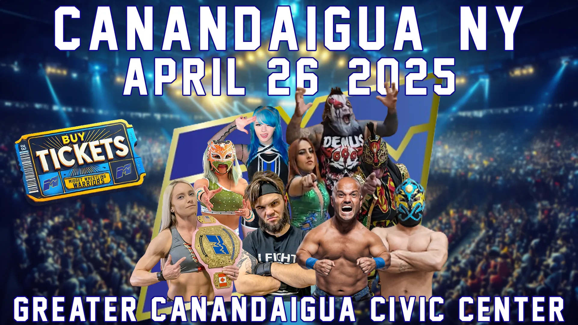 Midget Wrestling Warriors Canandaigua NY